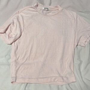 Pink short sleeve shirt